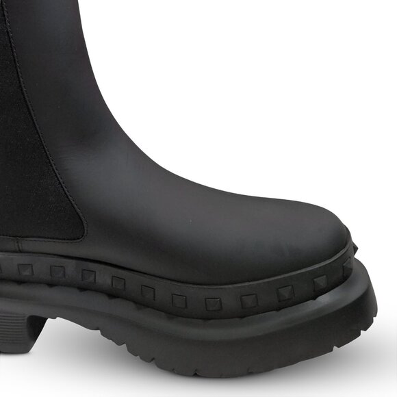 Valentino Garavani M-Way Rockstud Chelsea Black Mens Boots -Size EU 42- (0577) main image 15